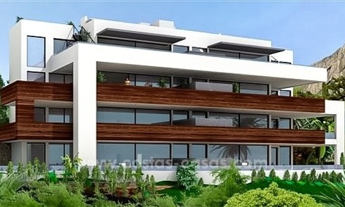 Moderne nieuwe luxe appartementen te koop op de Golden Mile in Marbella 