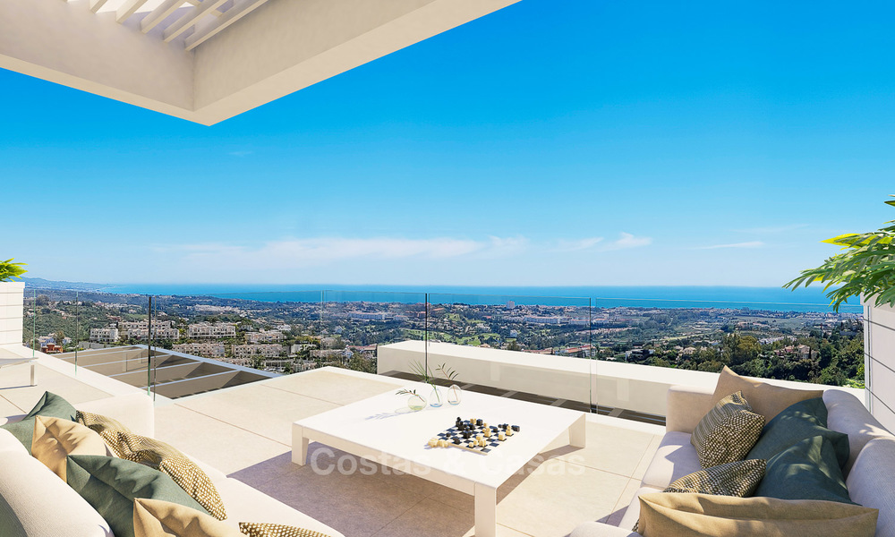Exclusieve luxe appartementen te koop, modern design en met uitzicht op zee, in Benahavis - Marbella 5089