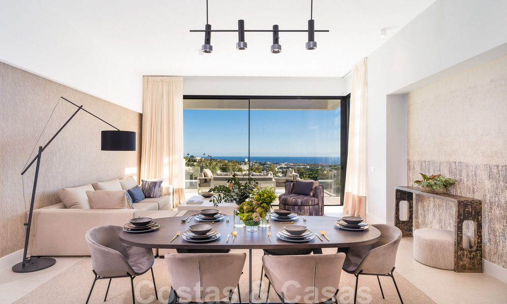 Exclusieve luxe appartementen te koop, modern design en met uitzicht op zee, in Benahavis - Marbella 35228