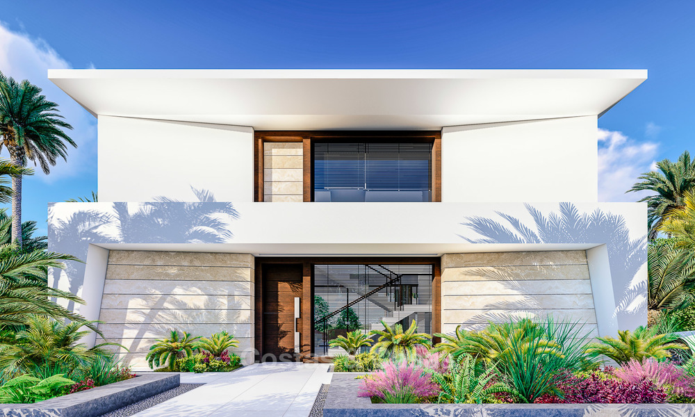 Nieuwe moderne villa's in avant garde-stijl te koop, met zeezicht, La Duquesa, Manilva, Costa del Sol 5606