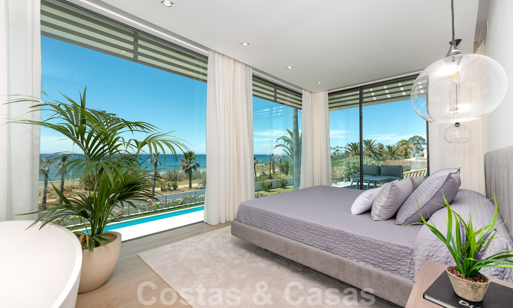 Instapklare ultramoderne design villa direct aan het strand te koop, New Golden Mile, Marbella - Estepona. 34271