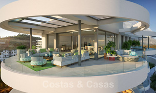 Nieuwe eigentijdse luxe appartementen te koop, met een uitzonderlijk uitzicht op zee, golf en bergen, Benahavis - Marbella. Laatste units. 31069 