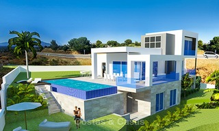 Nieuwe moderne en milieuvriendelijke villa’s te koop, eerstelijn golf, Mijas, Costa del Sol 8015 