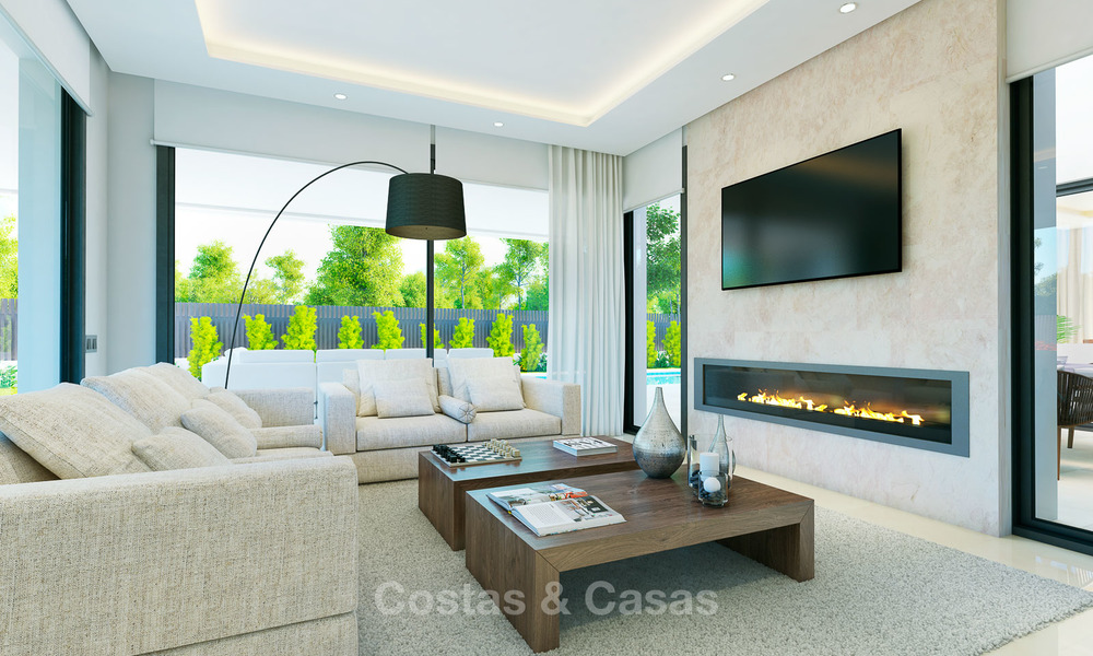 Instapklare nieuwe eigentijdse luxe villa te koop, Nueva Andalucia, Marbella 8202
