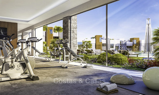 Nieuwe moderne luxe appartementen met prachtig zeezicht koop, eerstelijns golf positie, Marbella. Opgeleverd. Laatste! 11615 