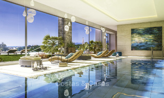 Nieuwe moderne luxe appartementen met prachtig zeezicht koop, eerstelijns golf positie, Marbella. Opgeleverd. Laatste! 11607 