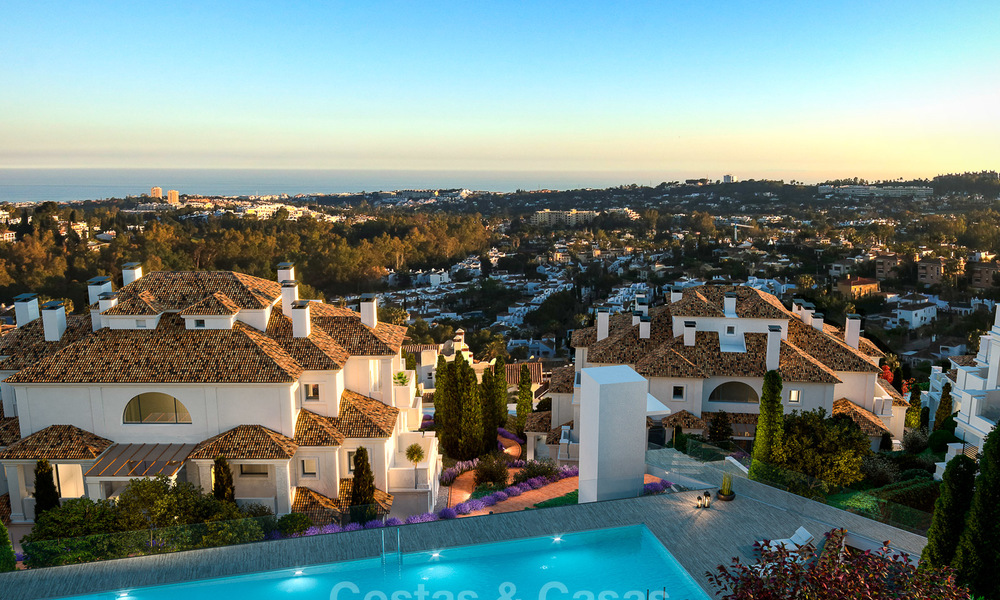 Nieuw luxe penthouse te koop met panoramisch zeezicht in een exclusief complex in Nueva Andalucia te Marbella 18503