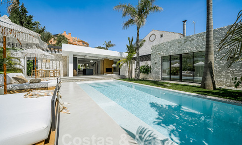 Majestueuze gelijkvloers villa te koop met een ontspannend, Balinees design, gelegen op wandelafstand van Puerto Banus, Marbella 52981