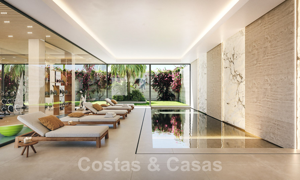 Indrukwekkende designervilla te koop, met open golf- en zeezicht, op loopafstand van de golfbaan van La Quinta Golf in Benahavis - Marbella 52628