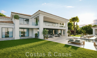 Indrukwekkende designervilla te koop, met open golf- en zeezicht, op loopafstand van de golfbaan van La Quinta Golf in Benahavis - Marbella 52629 