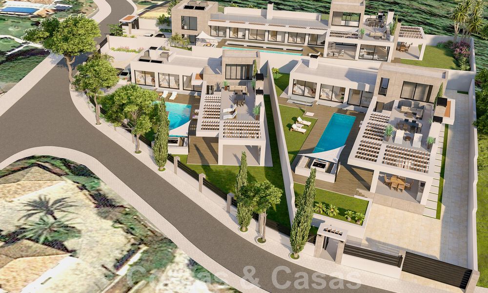 3 Nieuwe designervilla’s te koop op een steenworp van de golfbaan in een luxueus resort in Mijas, Costa del Sol 53545