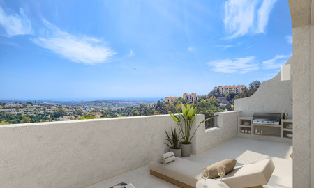 Topkwaliteit appartement met ruim terras en onverstoord zeezicht te koop in Benahavis - Marbella 53954