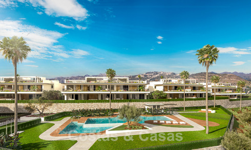 Nieuw project met prestige appartementen te koop met eigen zwembad, grenzend aan de golfbaan in Oost-Marbella 52427