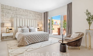 Luxueus duplex penthouse met adembenemend zeezicht te koop in de golfvallei van Nueva Andalucia, Marbella 54630 