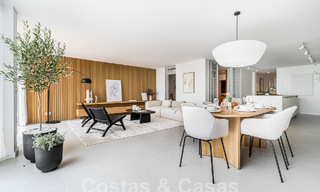 Luxueus appartement te koop met uitnodigend terras, privézwembad en zeezicht te Nueva Andalucia, Marbella 54947 