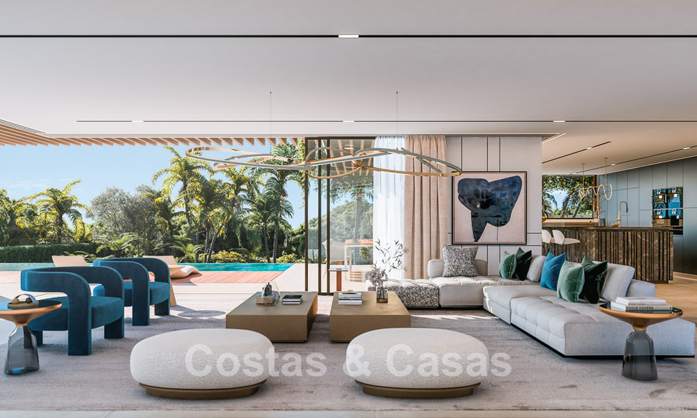 Exclusief project met 5 avant-garde designervilla’s te koop met panoramisch zeezicht in Cascada de Camojan, Marbella 54046