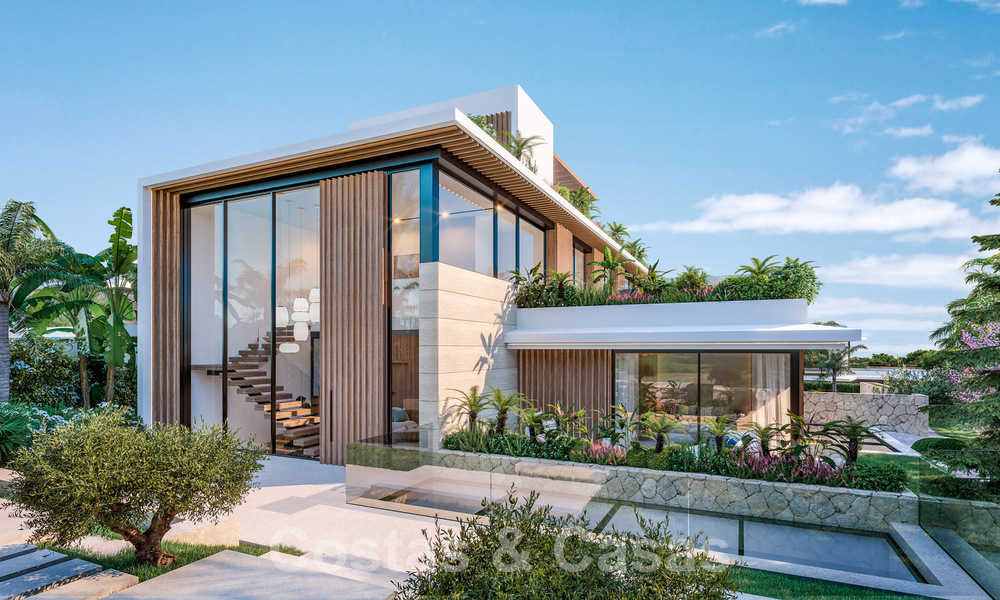 Exclusief project met 5 avant-garde designervilla’s te koop met panoramisch zeezicht in Cascada de Camojan, Marbella 58235
