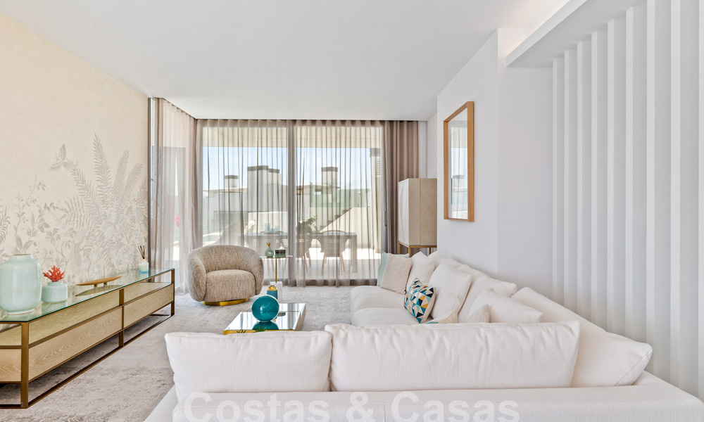 Gloednieuw, modernistisch penthouse te koop, in een exclusief golfresort in de heuvels van Marbella - Benahavis 58374