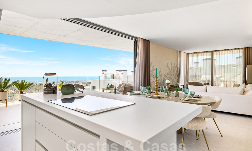 Gloednieuw, modernistisch penthouse te koop, in een exclusief golfresort in de heuvels van Marbella - Benahavis 58384