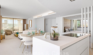 Gloednieuw, modernistisch penthouse te koop, in een exclusief golfresort in de heuvels van Marbella - Benahavis 58386 