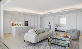 Gesofisticeerd nieuwbouwappartement te koop met fenomenaal uitzicht op zee, golf en berglandschap in Marbella - Benahavis 58341 