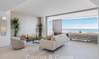 Gesofisticeerd nieuwbouwappartement te koop met fenomenaal uitzicht op zee, golf en berglandschap in Marbella - Benahavis 58355 