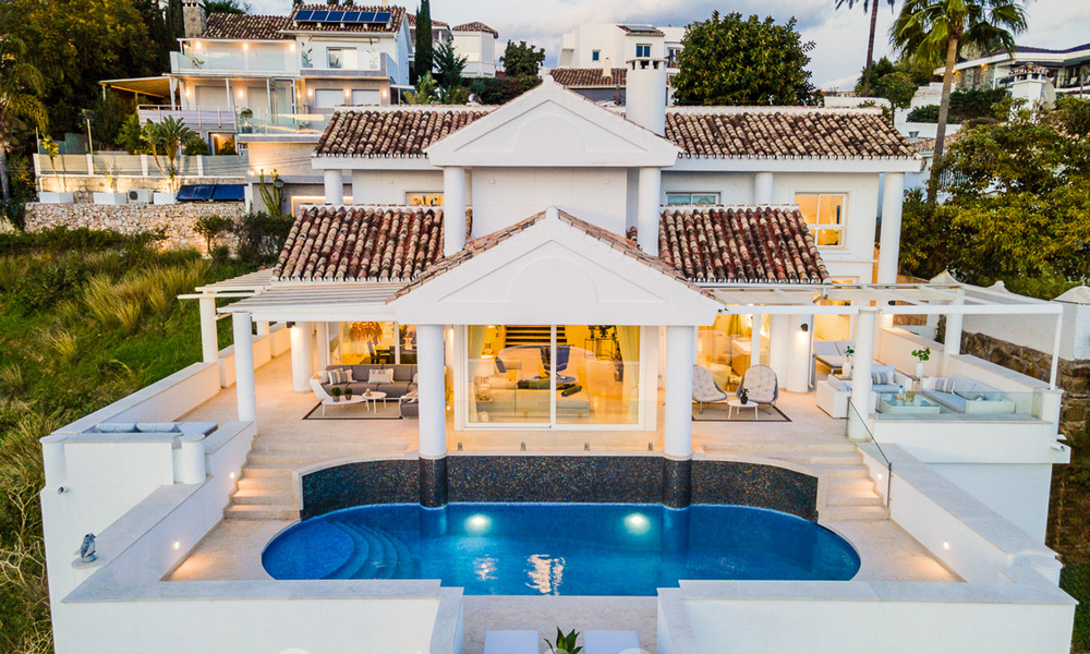 Mediterrane luxevilla met panoramisch zeezicht te koop in Nueva Andalucia’s golfvallei in Marbella 59115