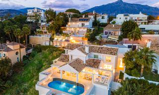 Mediterrane luxevilla met panoramisch zeezicht te koop in Nueva Andalucia’s golfvallei in Marbella 59117 