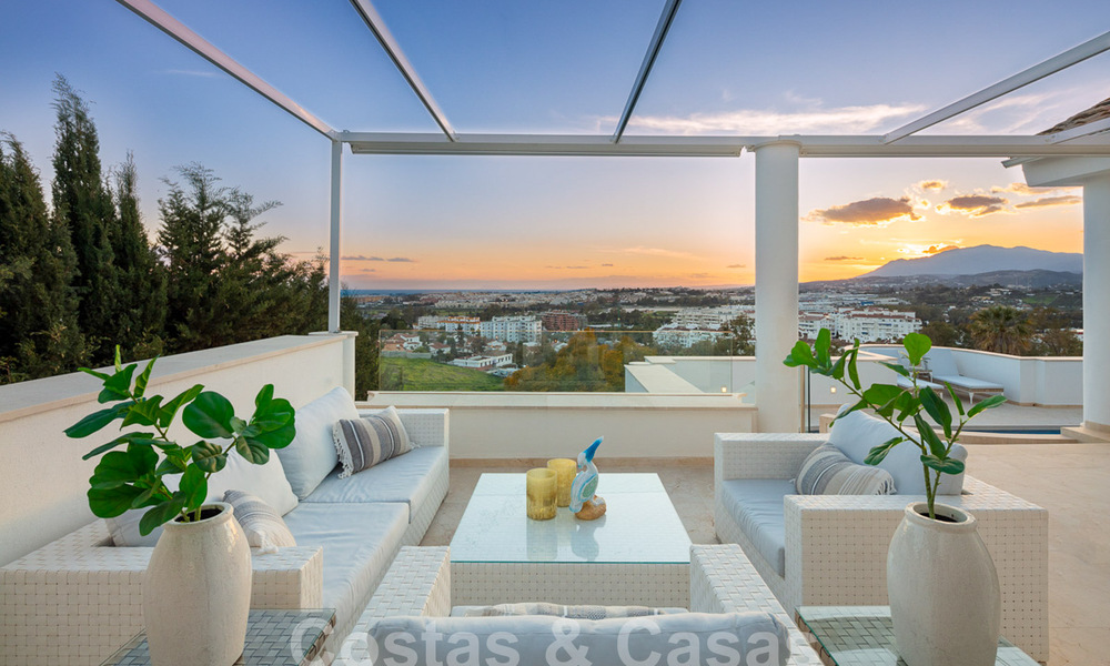Mediterrane luxevilla met panoramisch zeezicht te koop in Nueva Andalucia’s golfvallei in Marbella 59133