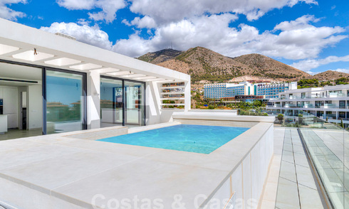 Modern penthouse met zeezicht en privézwembad te koop i/e innovatief lifestyle-complex in Benalmadena, Costa del Sol 60920