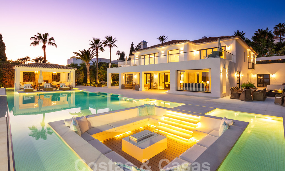 Spectaculaire luxevilla te koop in resort stijl met zeezicht in Nueva Andalucia’s golfvallei, Marbella 61070