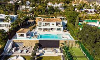 Spectaculaire luxevilla te koop in resort stijl met zeezicht in Nueva Andalucia’s golfvallei, Marbella 61091 