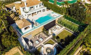 Spectaculaire luxevilla te koop in resort stijl met zeezicht in Nueva Andalucia’s golfvallei, Marbella 61093 