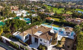 Spectaculaire luxevilla te koop in resort stijl met zeezicht in Nueva Andalucia’s golfvallei, Marbella 61097 