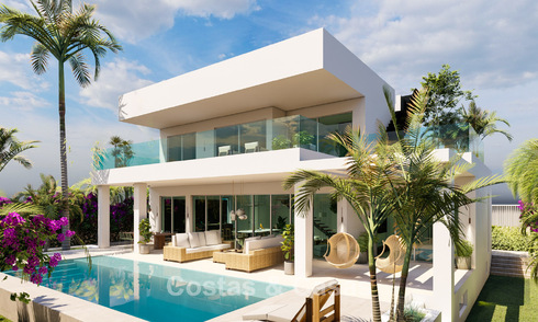 Instapklare, nieuwe, moderne villa te koop op een steenworp van het strand en alle voorzieningen in San Pedro, Marbella 63566