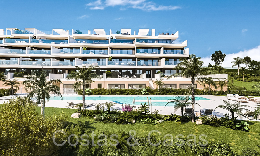 Nieuwe, eigentijdse luxe appartementen met zeezicht te koop in Manilva, Costa del Sol 65079
