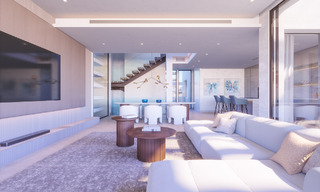 Nieuw op de markt! Nieuwe, moderne, vrijstaande luxevilla’s te koop grenzend aan de golfbaan in Estepona 65140 