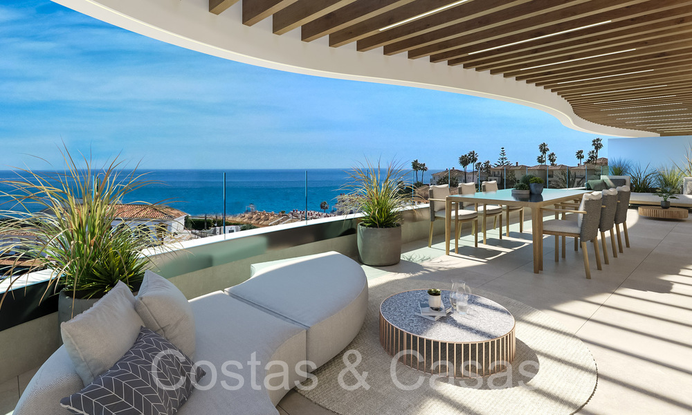 Nieuwe, geavanceerd luxe appartementen te koop met panoramisch zeezicht in Mijas, Costa del Sol 65548