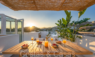 Instapklaar, eigentijds duplex penthouse te koop in een gated community in La Quinta te Benahavis, Marbella 66813 