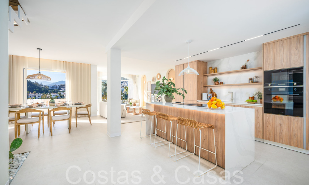 Instapklaar, eigentijds duplex penthouse te koop in een gated community in La Quinta te Benahavis, Marbella 66845