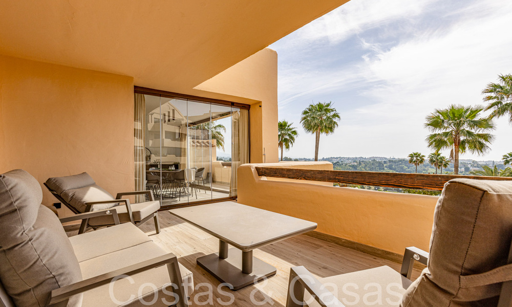 Instapklaar, luxe appartement volledig gerenoveerd met panoramisch uitzicht op de Middellandse Zee te koop in Marbella - Benahavis 67193