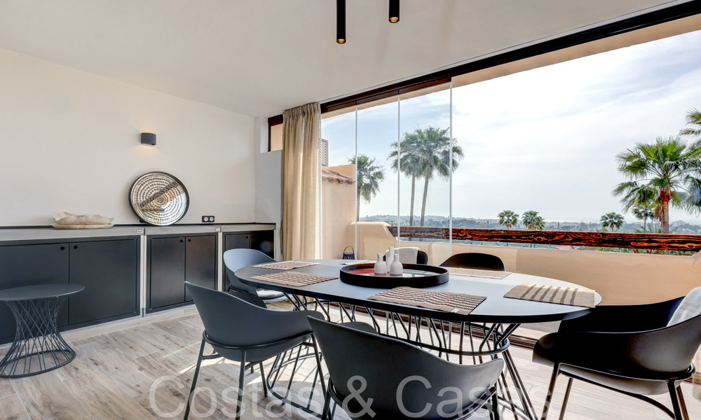 Instapklaar, luxe appartement volledig gerenoveerd met panoramisch uitzicht op de Middellandse Zee te koop in Marbella - Benahavis 67222