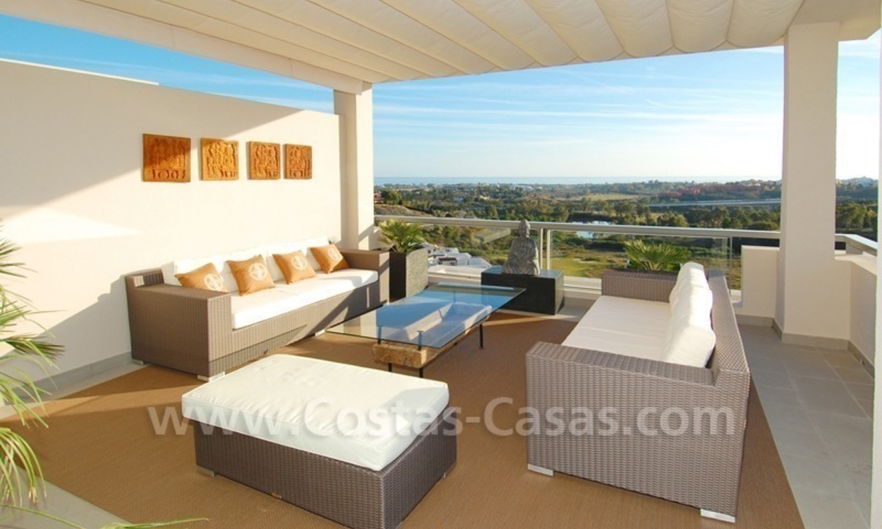 Moderne luxe golf appartementen te koop met zeezicht in het gebied van Marbella - Benahavis 6