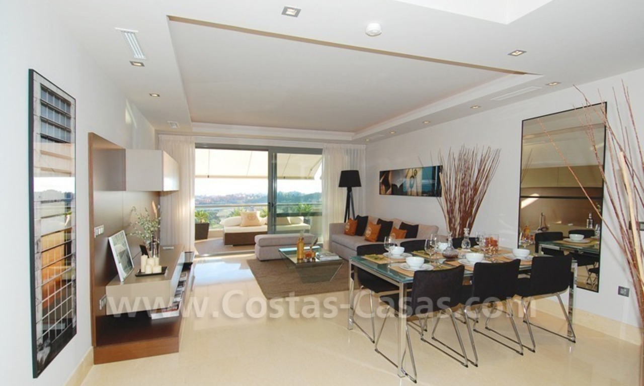Moderne luxe golf appartementen te koop met zeezicht in het gebied van Marbella - Benahavis 15