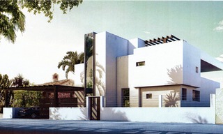 Marbella direct aan het strand: moderne nieuwe villa van plan te koop of kavel te koop 3