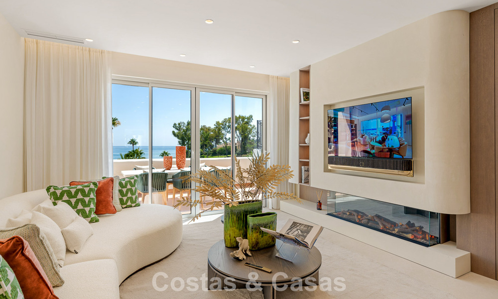 Luxe penthouses en appartementen te koop, eerstelijnsstrand complex, New Golden Mile, Marbella - Estepona 795164