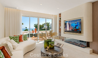 Luxe penthouses en appartementen te koop, eerstelijnsstrand complex, New Golden Mile, Marbella - Estepona 795164 