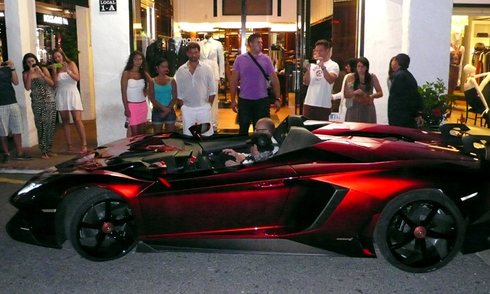 Lamborghini Aventador J in Puerto Banus - Marbella 