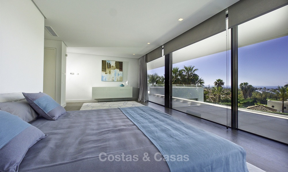 Nieuwe moderne luxe design villa´s te koop, Marbella - Benahavis, instapklaar, met golf- en zeezicht 13541