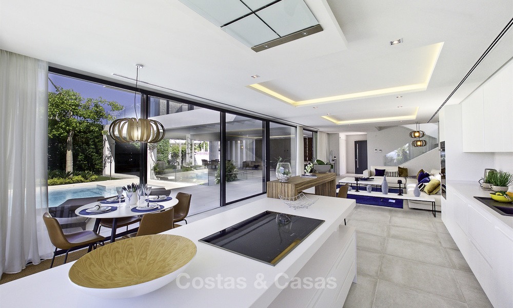 Nieuwe moderne luxe design villa´s te koop, Marbella - Benahavis, instapklaar, met golf- en zeezicht 13549